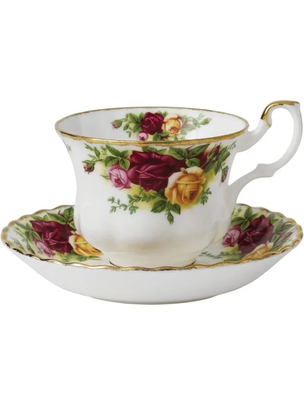 Vintage Floral Teacup & Saucer Set | Elegant Porcelain Tea Set | Perfect Gift